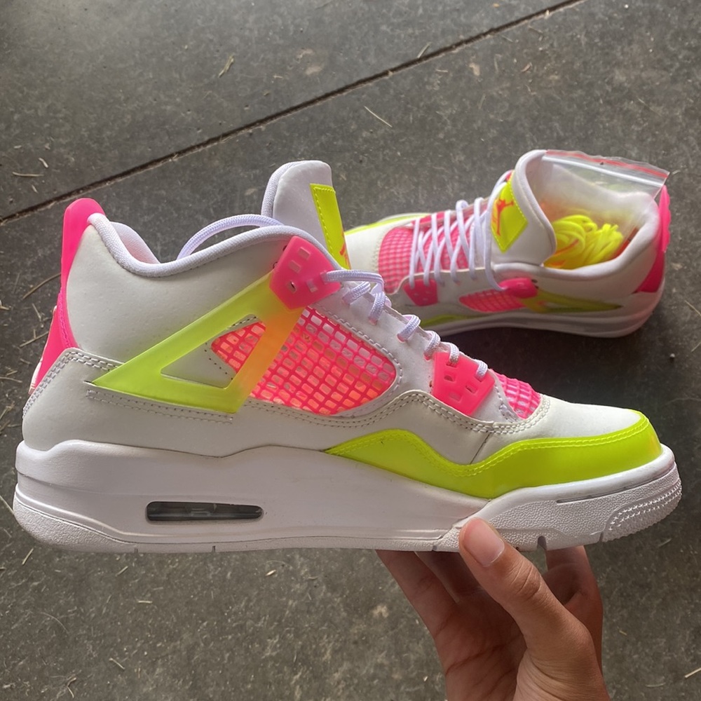 Jordan 4s Retro White Lemon Pink (W)
